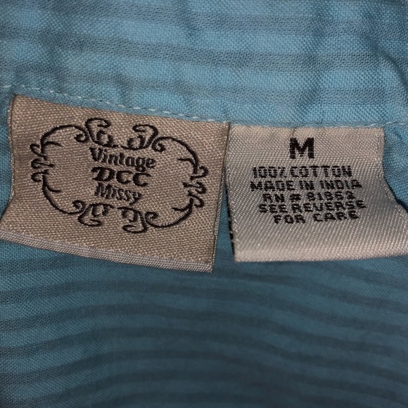 Vintage DCC Missy Blue Ombré Button Down - Picture 4 of 5